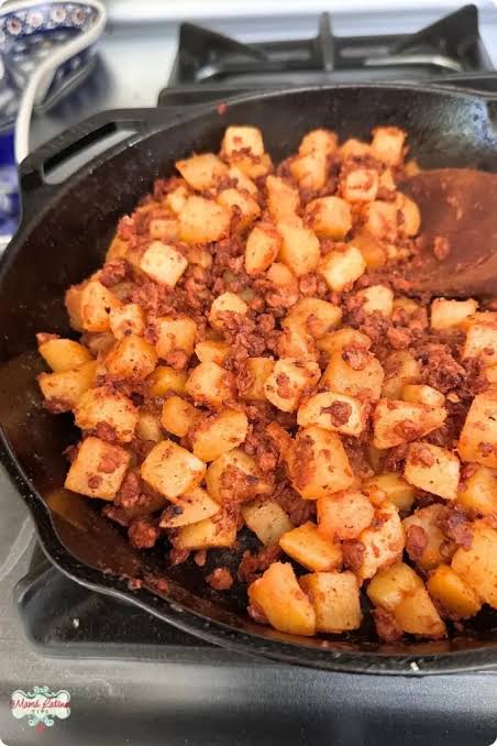 Chorizo con papas